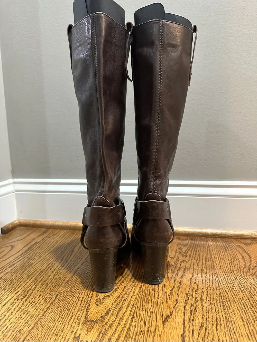 Women's Over-the-Knee Riding Boots in Dark Brown